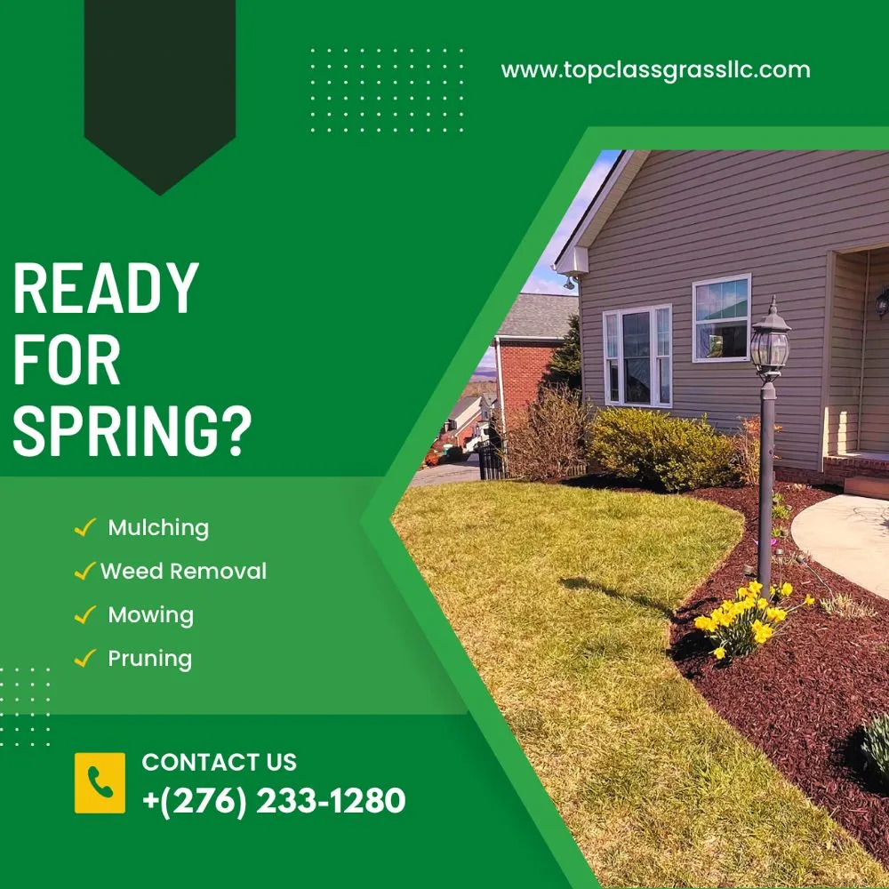 Trusted outdoor landscaping for year-round maintenance in Christiansburg, VA by Top Class Grass