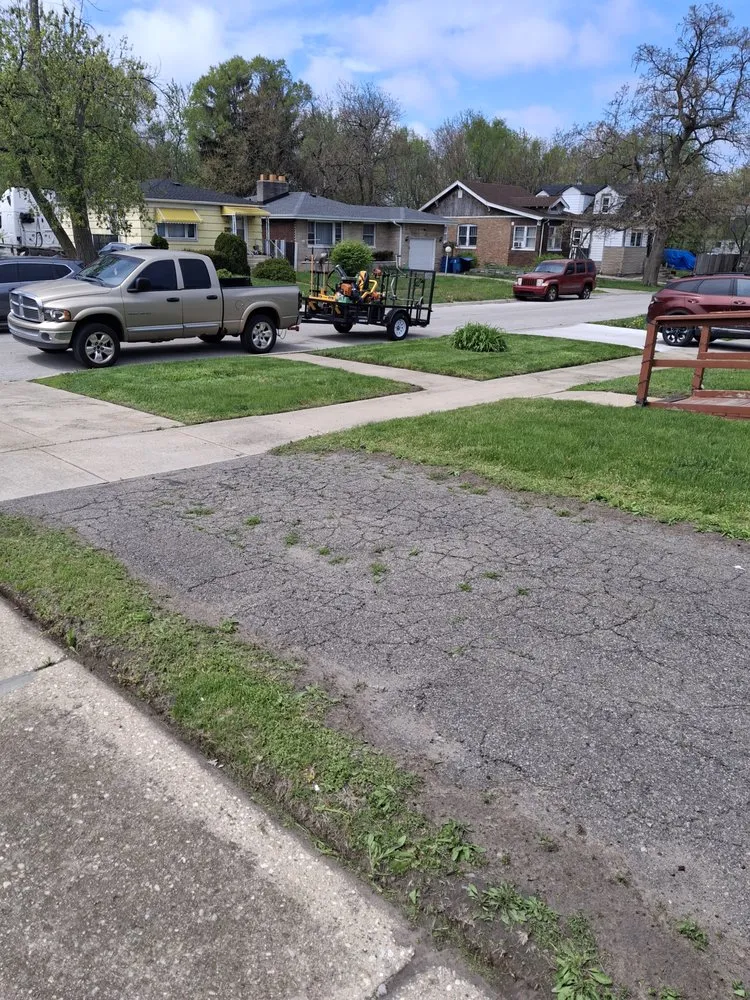 Affordable lawn mowing service for residential properties in Gary, IN by Top Cuts Landscaping