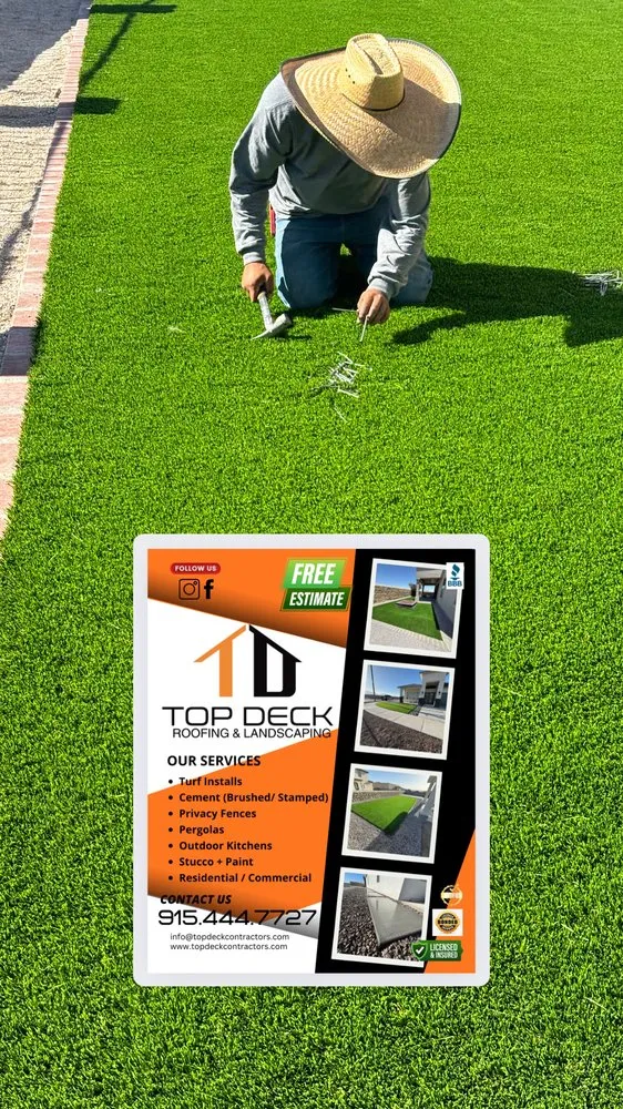 Reliable outdoor landscaping for residential properties across El Paso, TX - Top Deck Contractors