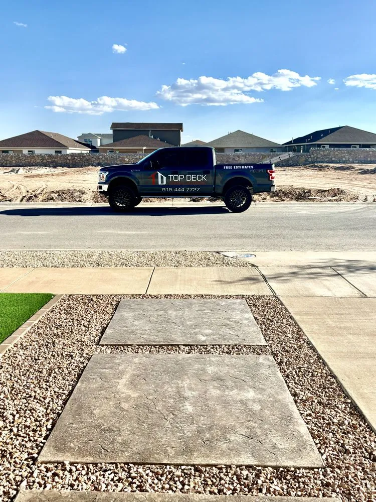 Professional landscaping services for residential properties in El Paso, TX by Top Deck Contractors