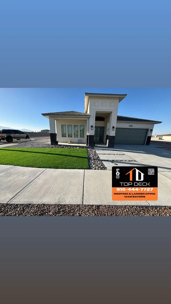Expert residential landscaping in El Paso, TX by Top Deck Contractors