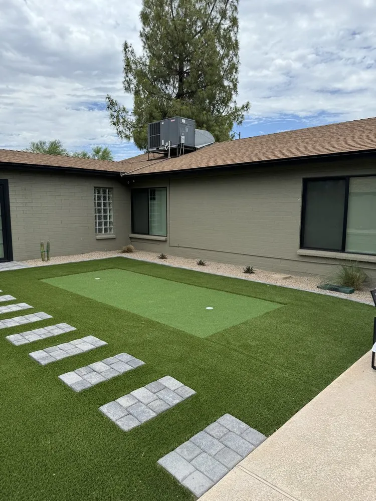 Professional lawn mowing service in Glendale, AZ - Top Desert Hardscaping