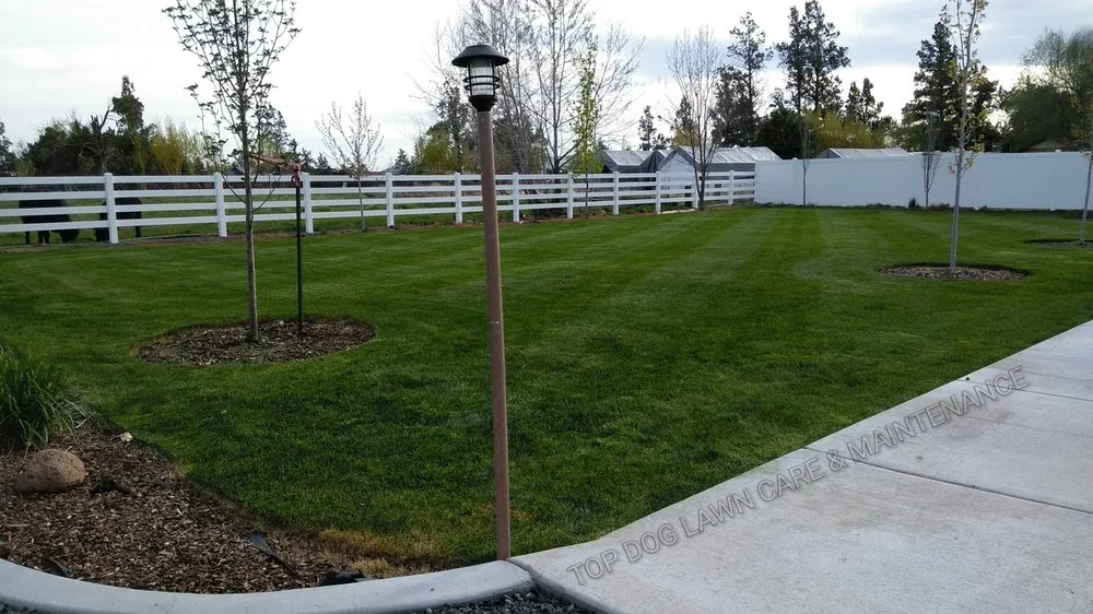 Professional yard maintenance with custom design across Redmond, OR - Top Dog Lawn Care & Maintenance