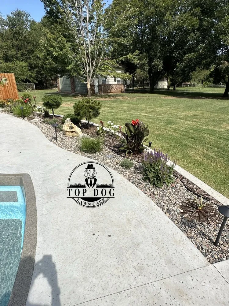 Local landscape installation in Owasso, OK - Top Dog Lawn Care