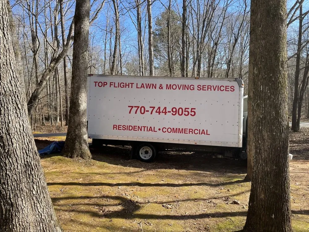 Affordable landscape installation in Union City, GA by Top Flight Lawn & Moving Services