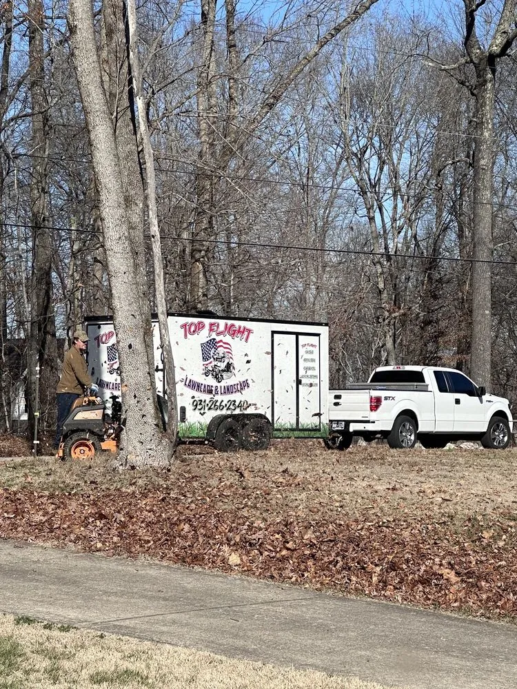 Professional yard cleanup service for residential properties across Clarksville, TN - Top Flight Lawncare & Landscape