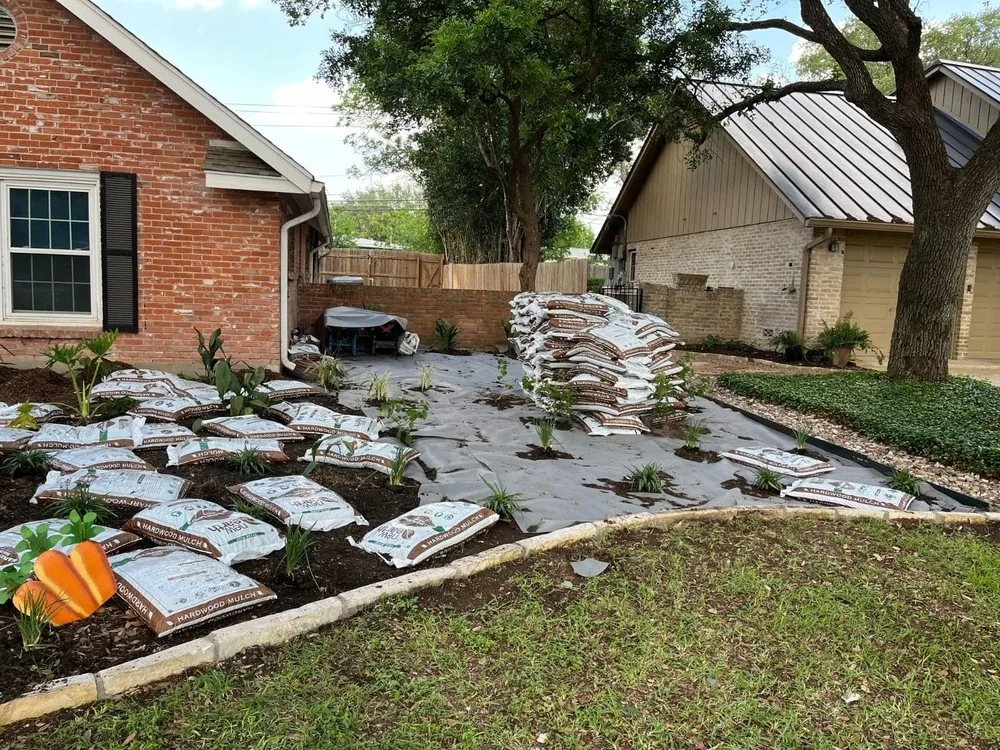 Custom yard cleanup service in San Antonio, TX by Top Garden Landscaping