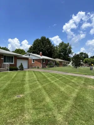 Top Grass Lawn Care Logo