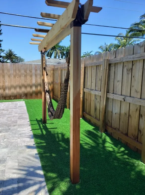 Custom landscape installation in Fort Lauderdale, FL by Top Green Landscaping