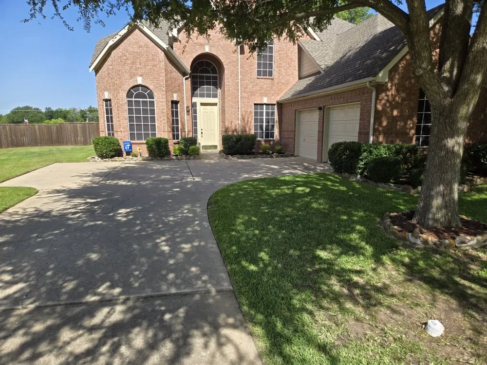 Professional garden landscaping in McKinney, TX by Top Lawn DFW