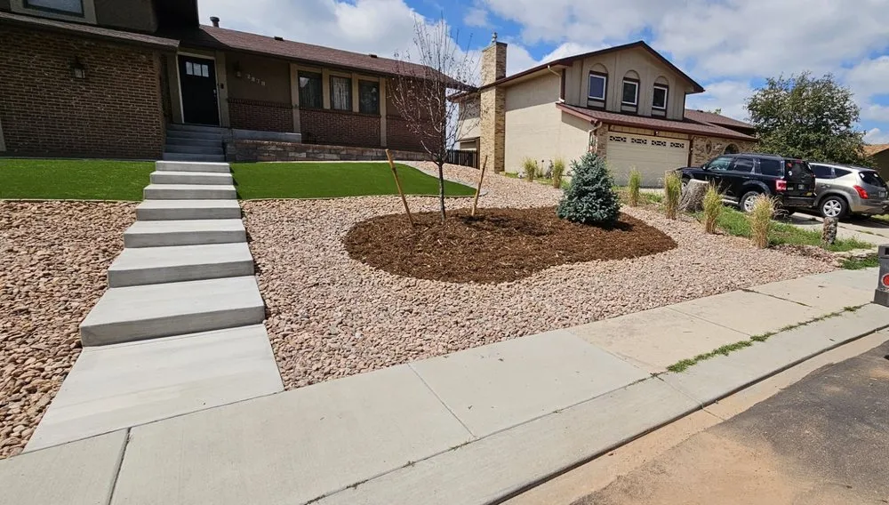 Local landscape installation in Colorado Springs, CO - Top Master Hardscaping & Landscaping
