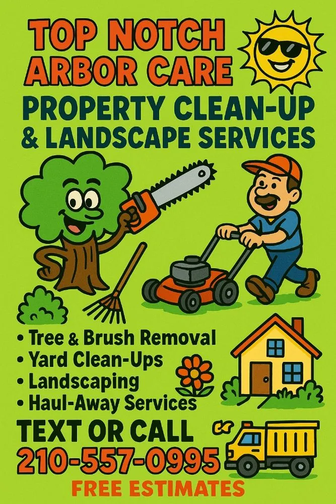 Local outdoor landscaping with custom design in San Antonio, TX by Top Notch Arbor Care