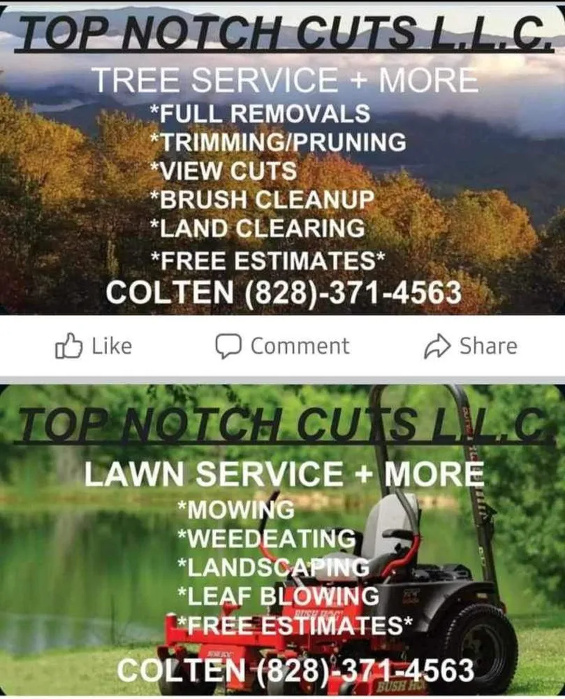 Local yard maintenance for residential properties in Franklin, NC by Top Notch Cuts