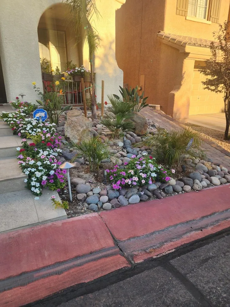 Trusted lawn mowing service for homes across Las Vegas, NV - Top Notch Landscape