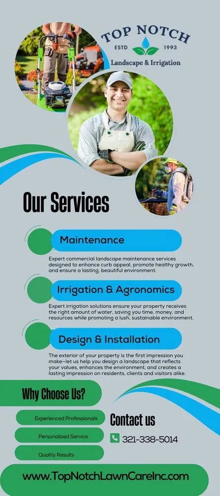 Custom outdoor landscaping experts serving Fort Pierce, FL - Top Notch Landscaping and Irrigation