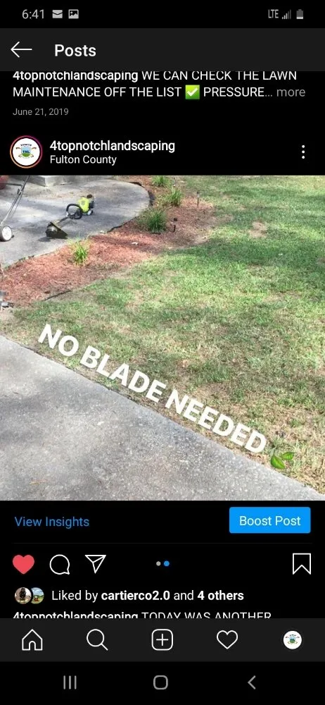 Expert yard maintenance for homes in Atlanta, GA by Top Notch Landscaping and Pressure Washing