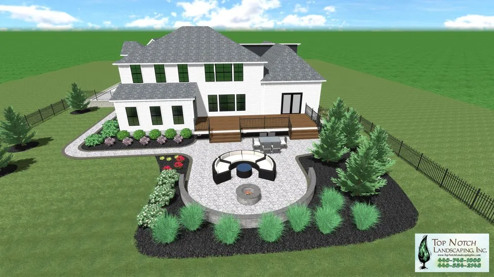 Expert landscape design in North Ridgeville, OH by Top Notch Landscaping