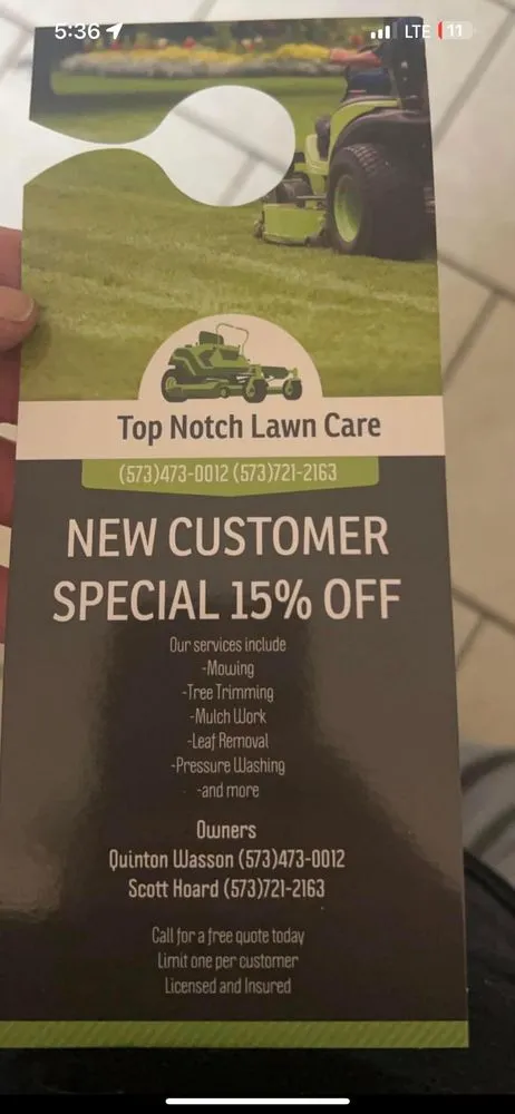 Affordable yard maintenance in Mexico, MO - Top Notch Lawn Care