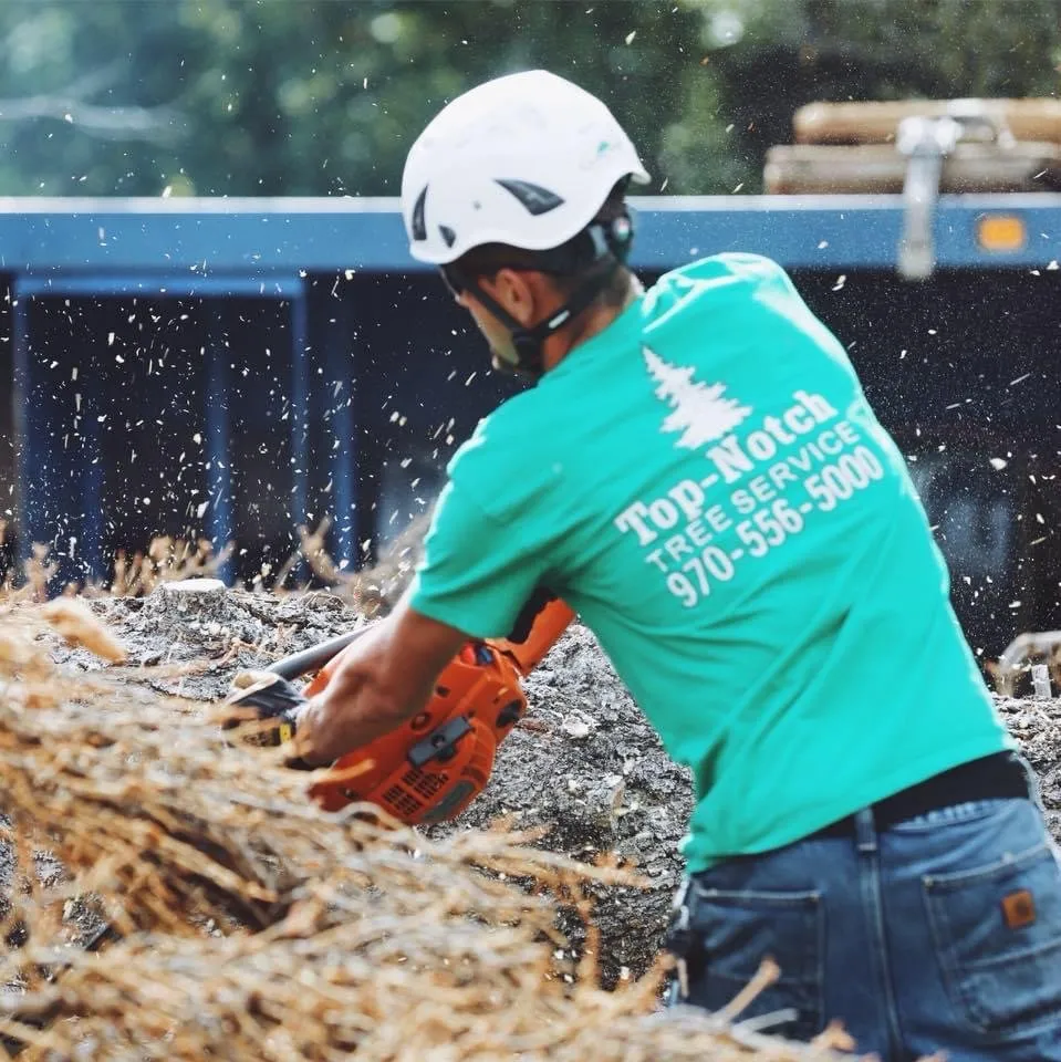 Custom lawn mowing service for homes in Milliken, CO by Top Notch Tree Service