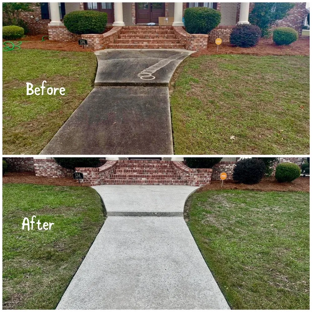 Professional landscaping services for residential properties in Hattiesburg, MS by Top Pressure Washing
