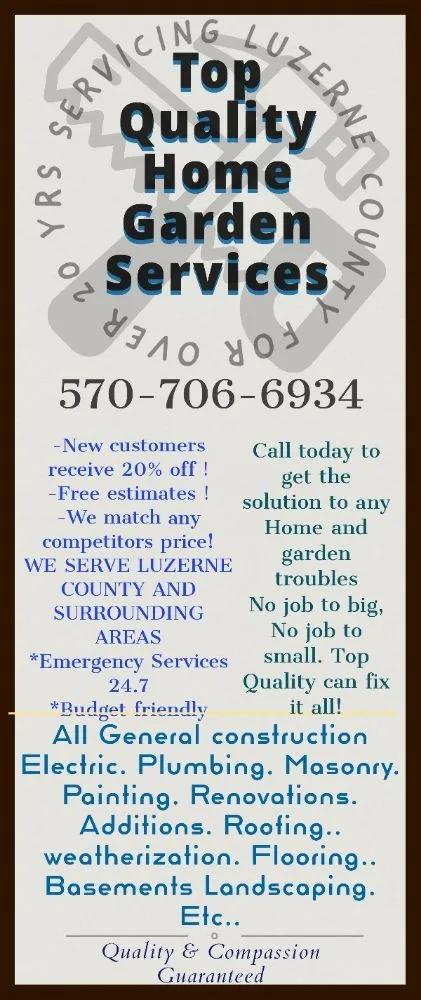 Custom landscape installation for year-round maintenance in Wilkes-Barre, PA by Top Quality Home Garden Services