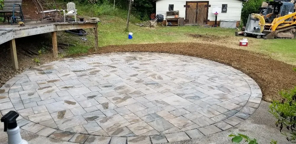 Custom residential landscaping with custom design in Milton, PA by Top Rock Design/Landscape