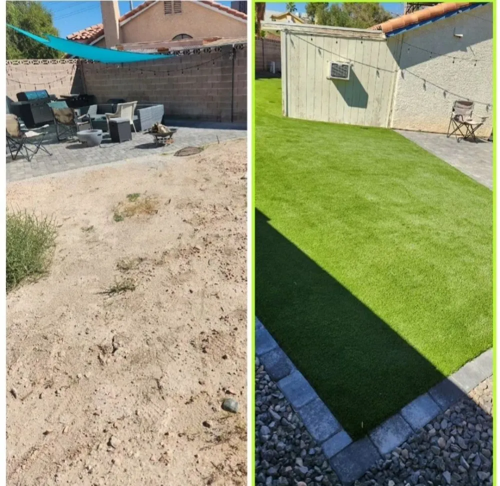 Custom outdoor landscaping in Las Vegas, NV - Top Set Turf