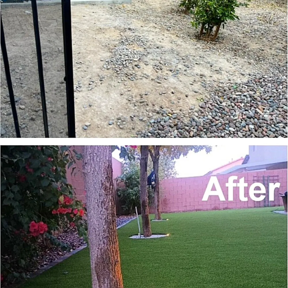 Custom landscape installation for outdoor upgrades across Las Vegas, NV - Top Set Turf