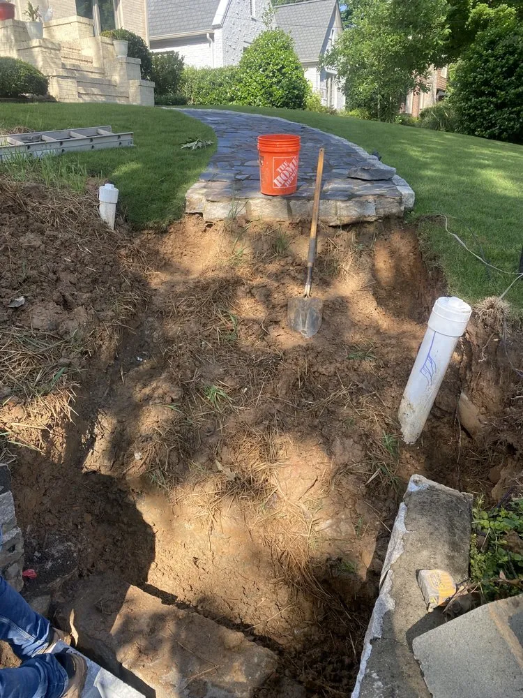 Custom landscape installation near you in Atlanta, GA by Top Standard Masonry and Services