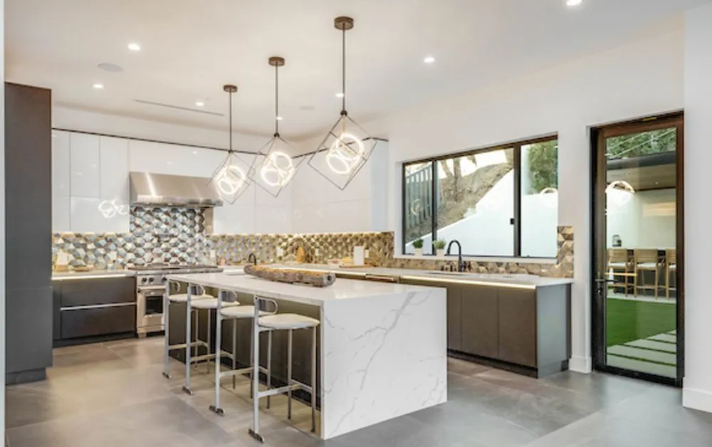 Custom garden landscaping for residential properties in Sherman Oaks, CA by Top Team Builders & Design