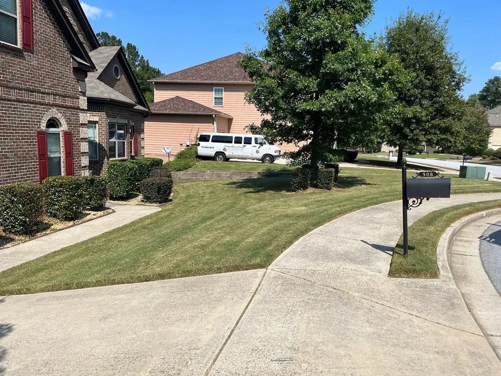 Custom outdoor landscaping for residential properties in Lithia Springs, GA by Top Tier Lawn Care