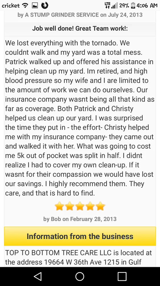 Custom yard cleanup service in Foley, AL by Top To Bottom Tree Care