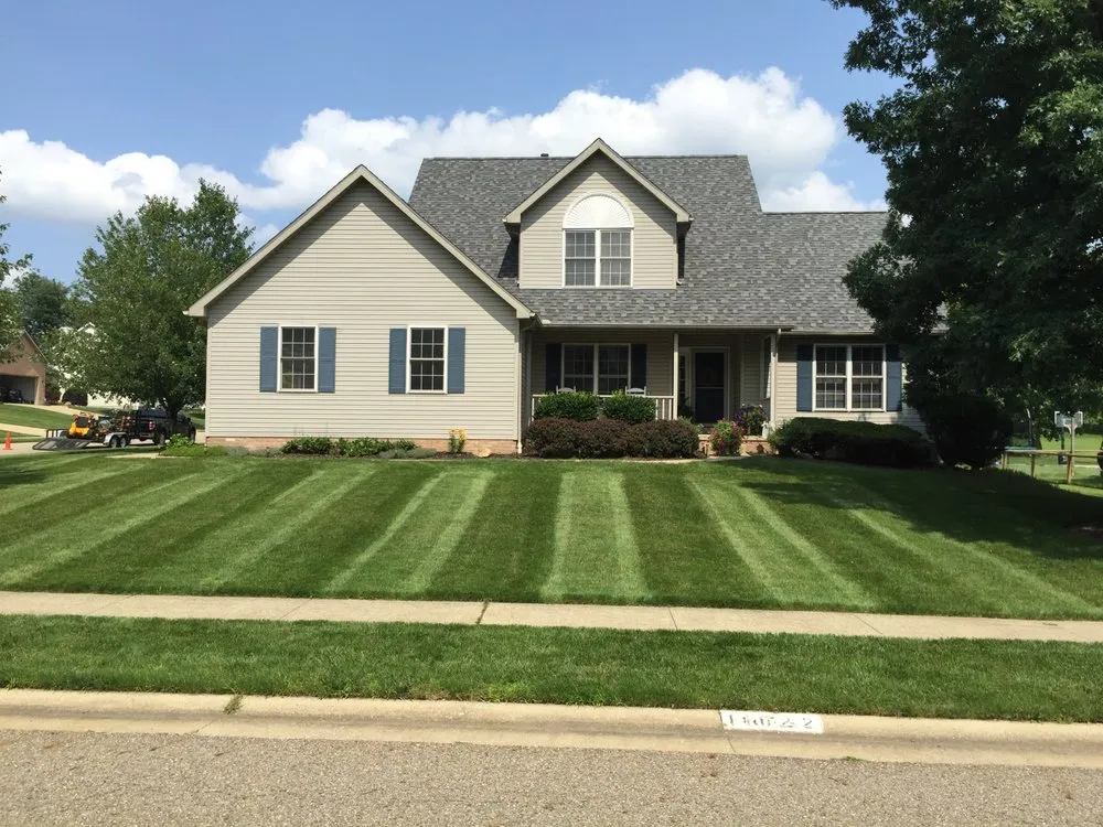 Professional landscape installation in Uniontown, OH by Top Turf Lawn Care