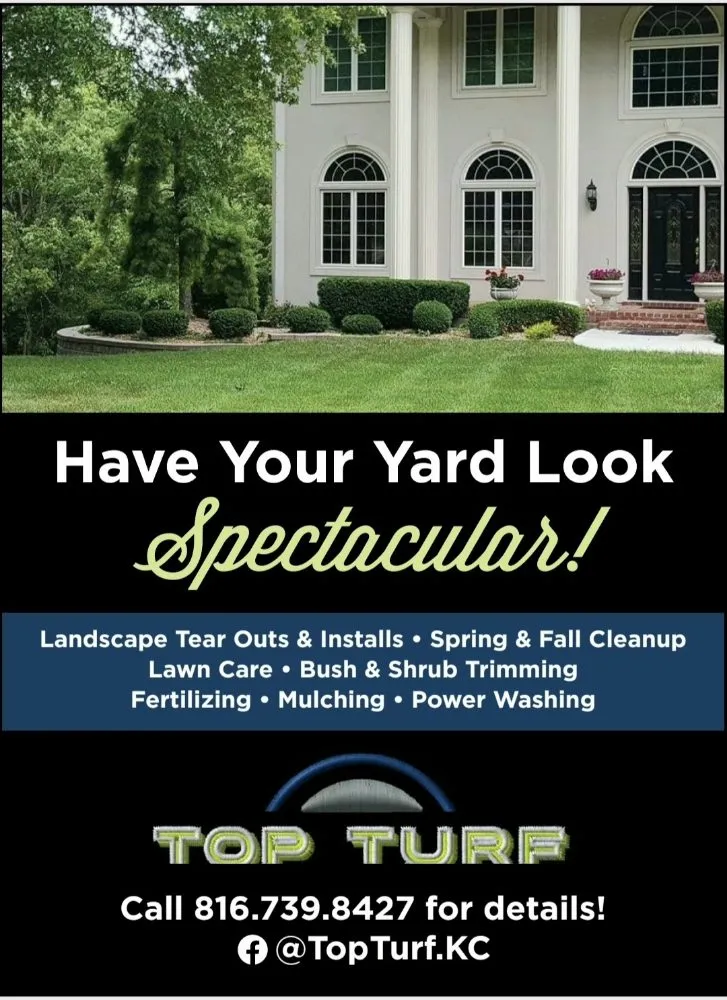 Affordable landscape design for year-round maintenance in Blue Springs, MO by Top Turf Outdoor Services