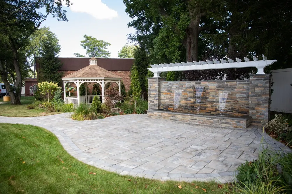 Expert landscape installation for homes in Oceanside, NY by Topaz Design Group