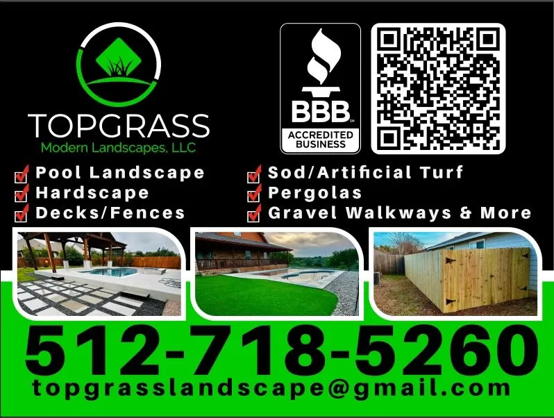 Professional yard maintenance in Austin, TX by TopGrass Modern Landscapes