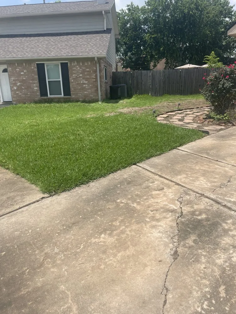 Local lawn mowing service for year-round maintenance in Rosenberg, TX by TopLawns