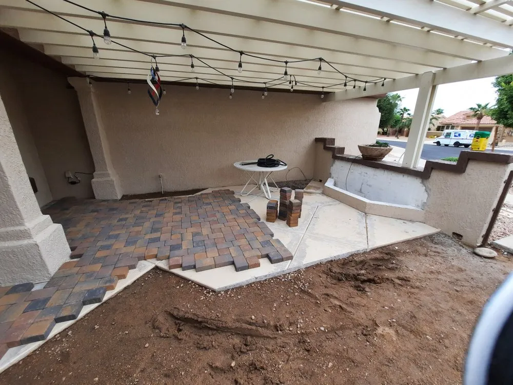 Top-rated landscape installation with custom design in Phoenix, AZ by Topo Hardscaping and Pools