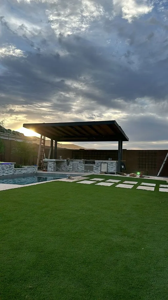 Custom residential landscaping in Phoenix, AZ by Tormentas Landscape