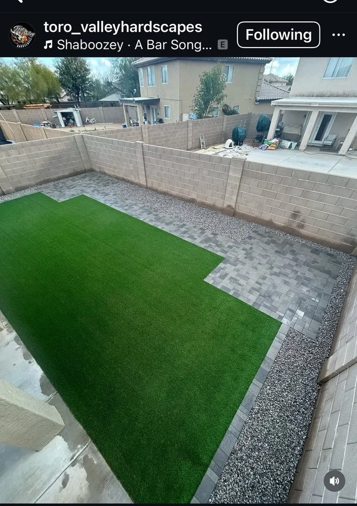 Local landscape installation near you in Glendale, AZ by Toro Valley Hardscapes