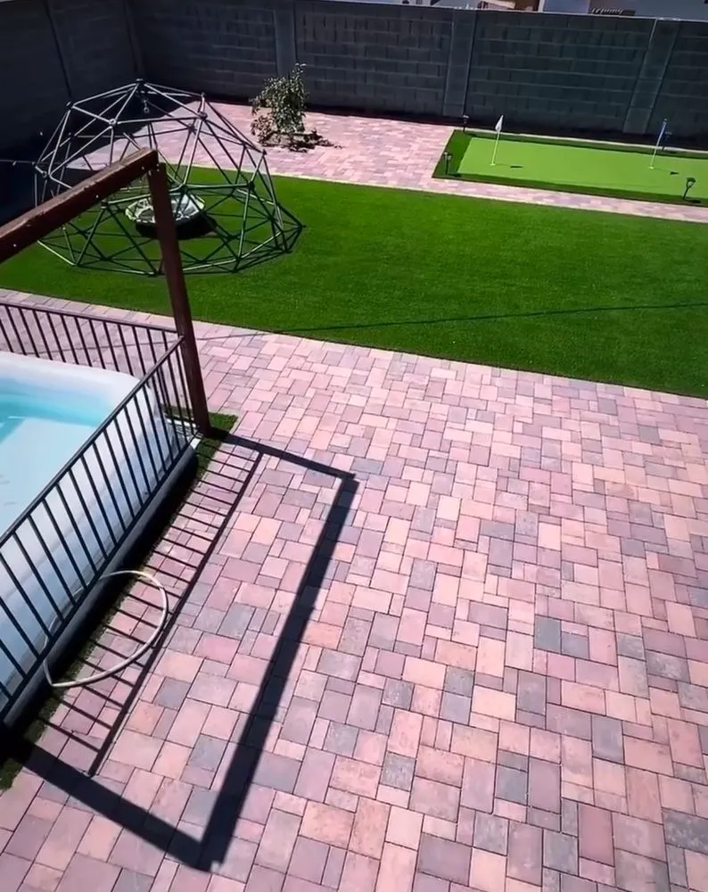 Reliable lawn care service for residential properties in Glendale, AZ by Toro Valley Hardscapes