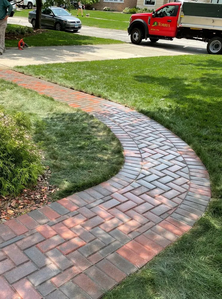 Custom landscape installation in Mundelein, IL - Torres Brothers Landscaping