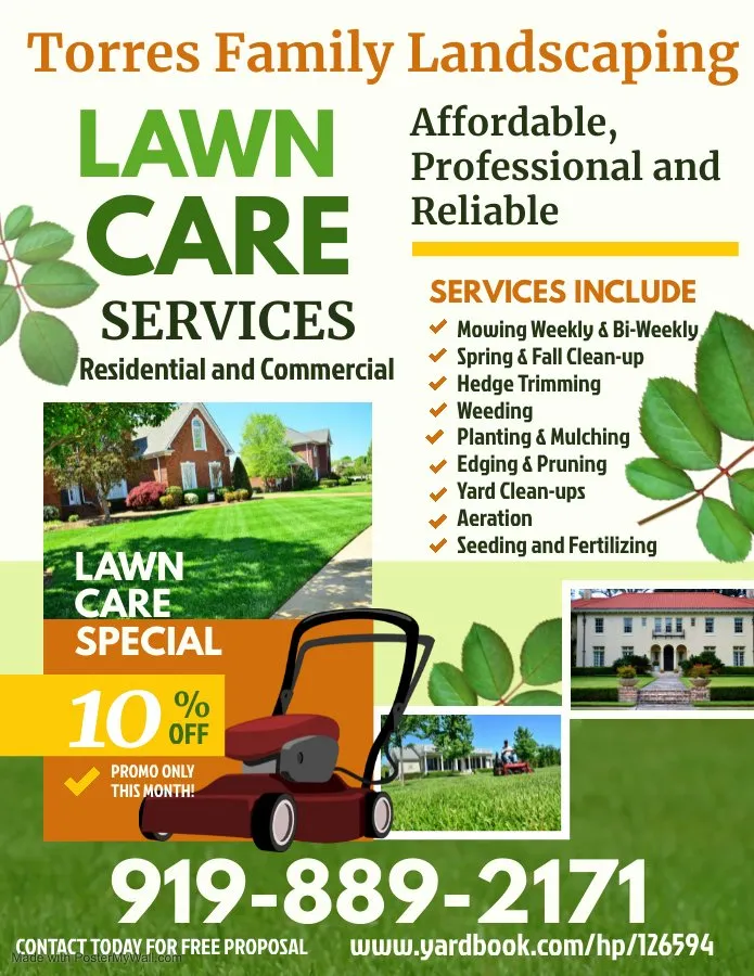 Local yard cleanup service in Zebulon, NC - Torres Family Landscaping