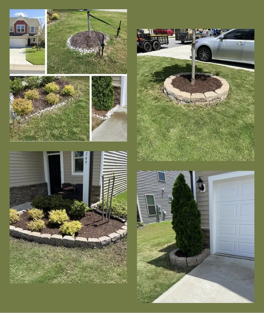 Custom residential landscaping in Zebulon, NC by Torres Family Landscaping