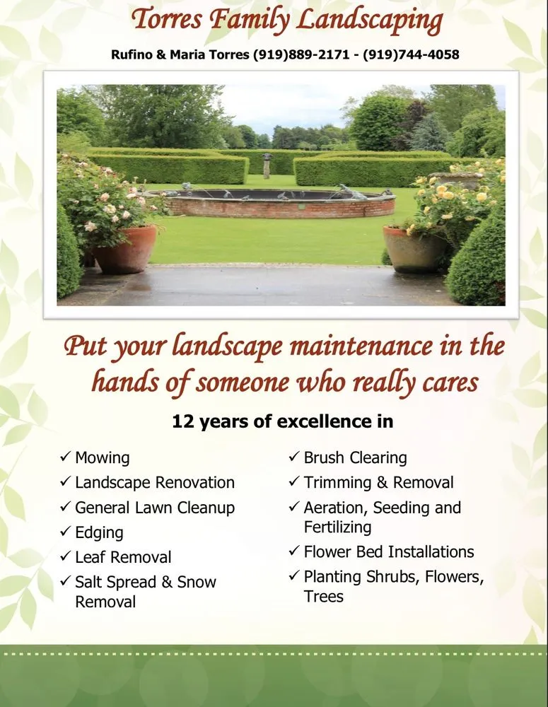 Local landscape design for beautiful yards across Zebulon, NC - Torres Family Landscaping