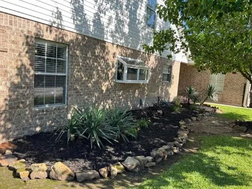 Custom outdoor landscaping in Beaumont, TX by Torres Services