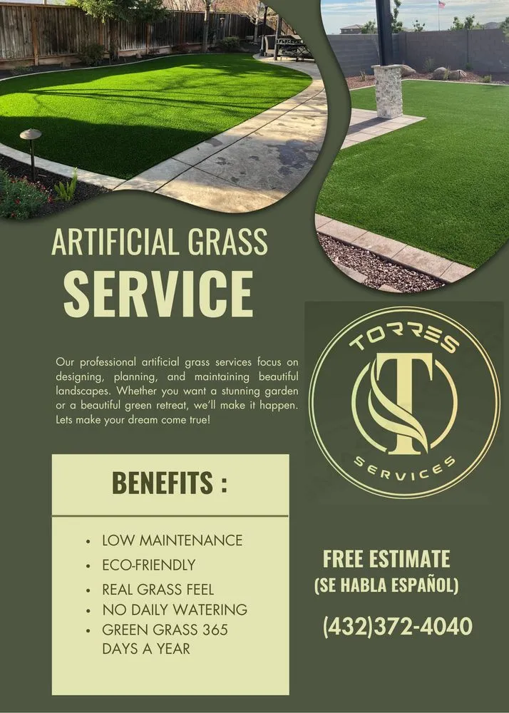 Affordable lawn care service for year-round maintenance across Odessa, TX - Torres Services