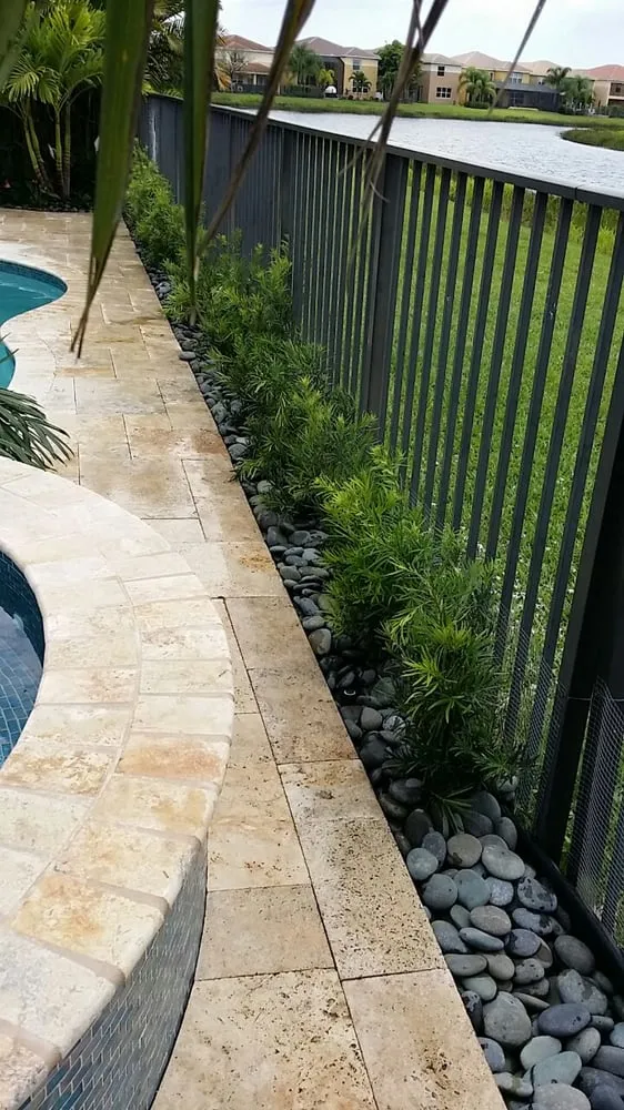 Custom landscape design in Delray Beach, FL by Total Care Property Maintenance Group