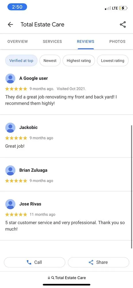 Expert landscape design experts serving Orlando, FL - Total Estate Care