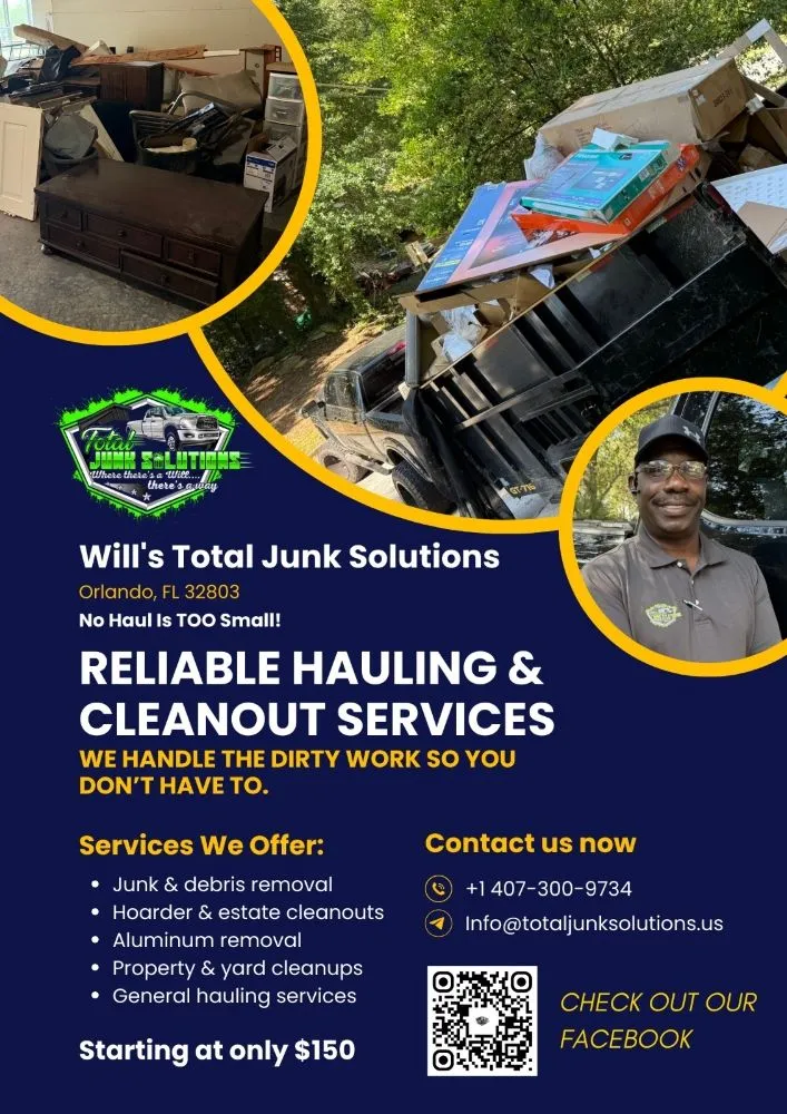 Custom landscape installation in Orlando, FL by Total Junk Solutions